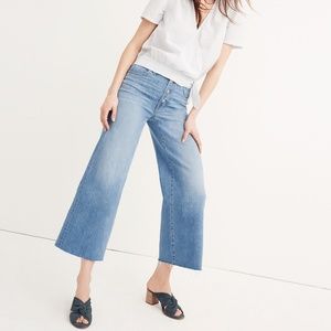Madewell Wide Leg Button Front edition Crop 32